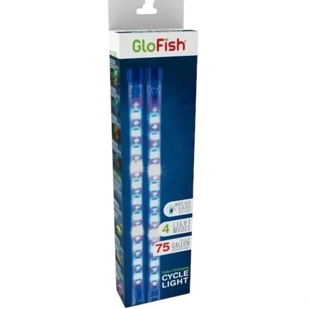 GloFish Color-Changing Cycle Light 75 Gallons, Four Color LED Light Modes 🐟🐠